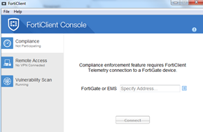 forticlient remote access